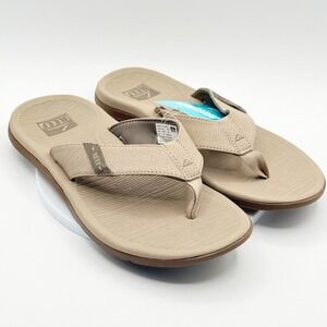 Reef Santa Ana Flip Flop Sandal Size 10 Mens Sand Brown NEW